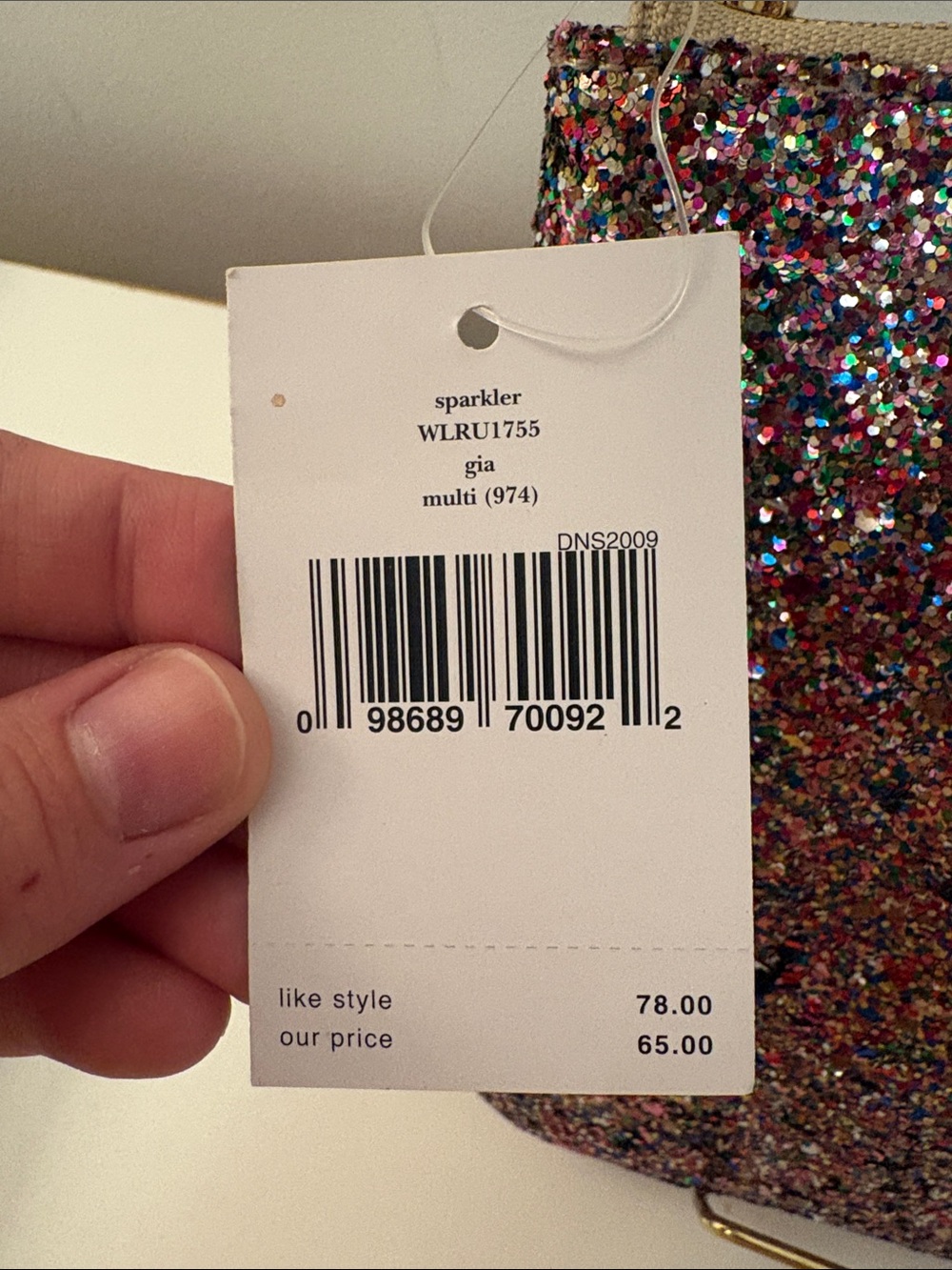 Kate Spade ♠️ Multi-Color Glitter Large Clutch - Picture 3 of 9